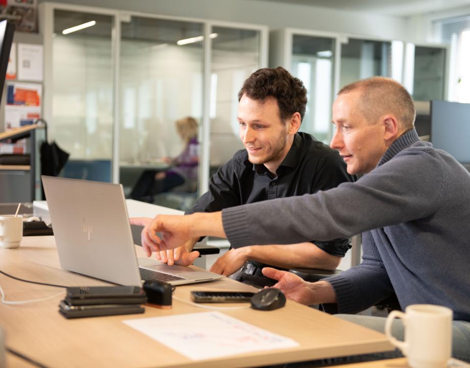 collega's aan het werk