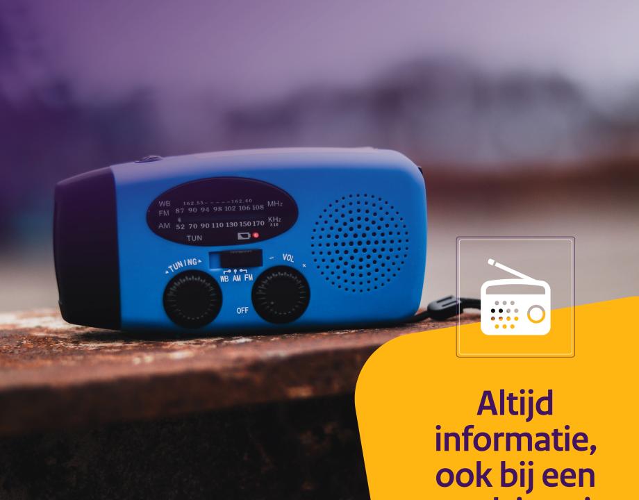 Stroom- en telecomuitval -> check noodradio
