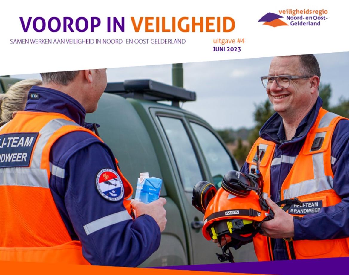 Vierde uitgave magazine Voorop in Veiligheid | Veiligheidsregio Noord
